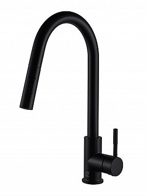 Damien II Matte Black Kitchen Faucet